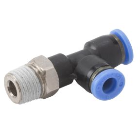 Kunststoff-T-Stück mit Gewinde 1/4", 4/2,5 mm
