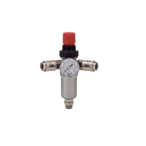 Entlüftungsregler mit zwei Ausgängen 3/8", 12 bar