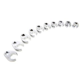 Garnitur von Gabelschlüsseln, 10 - 19 mm, 3/8" - 10-teilig